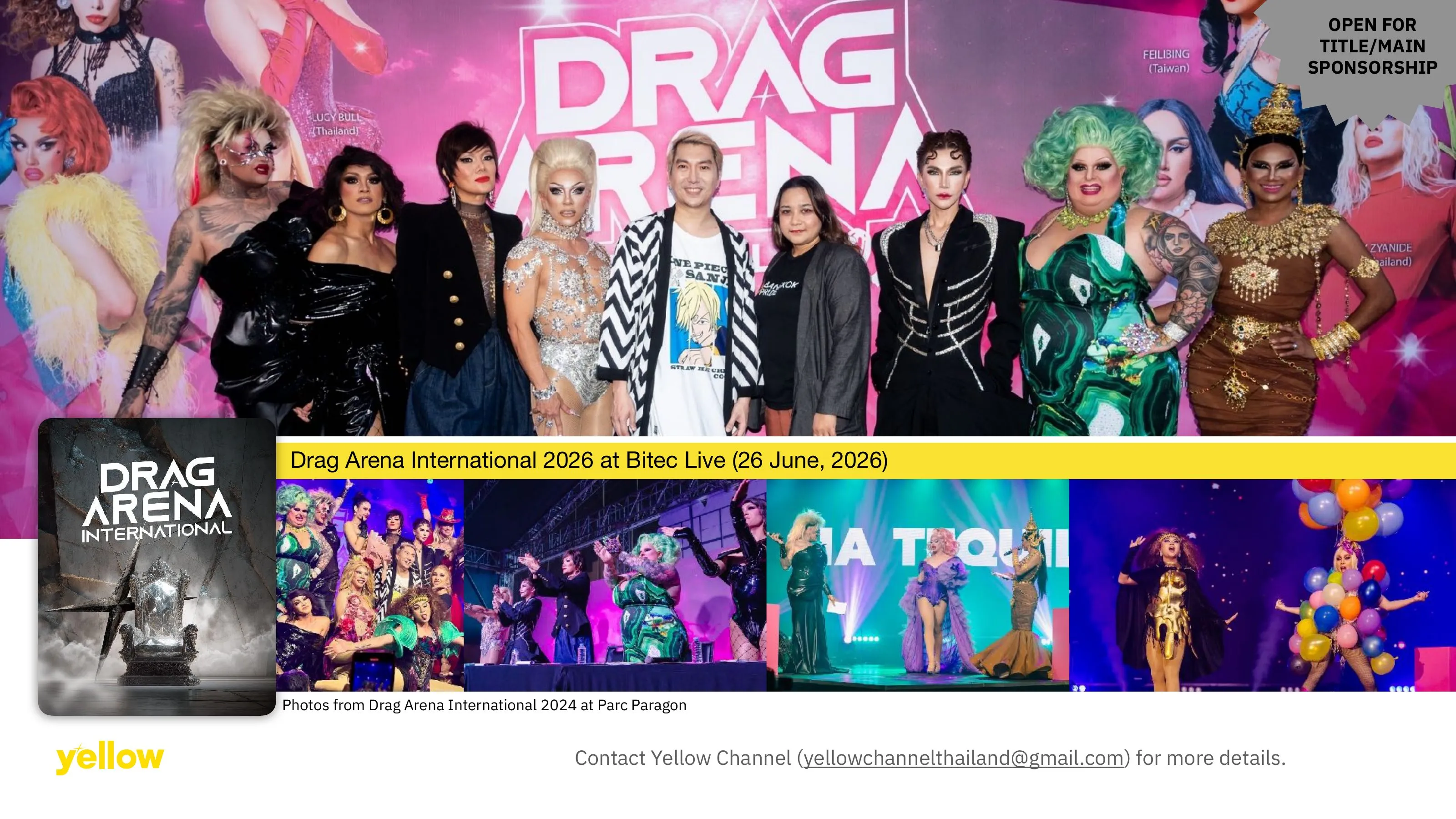 Drag Arena International 2026 — Yellow Channel