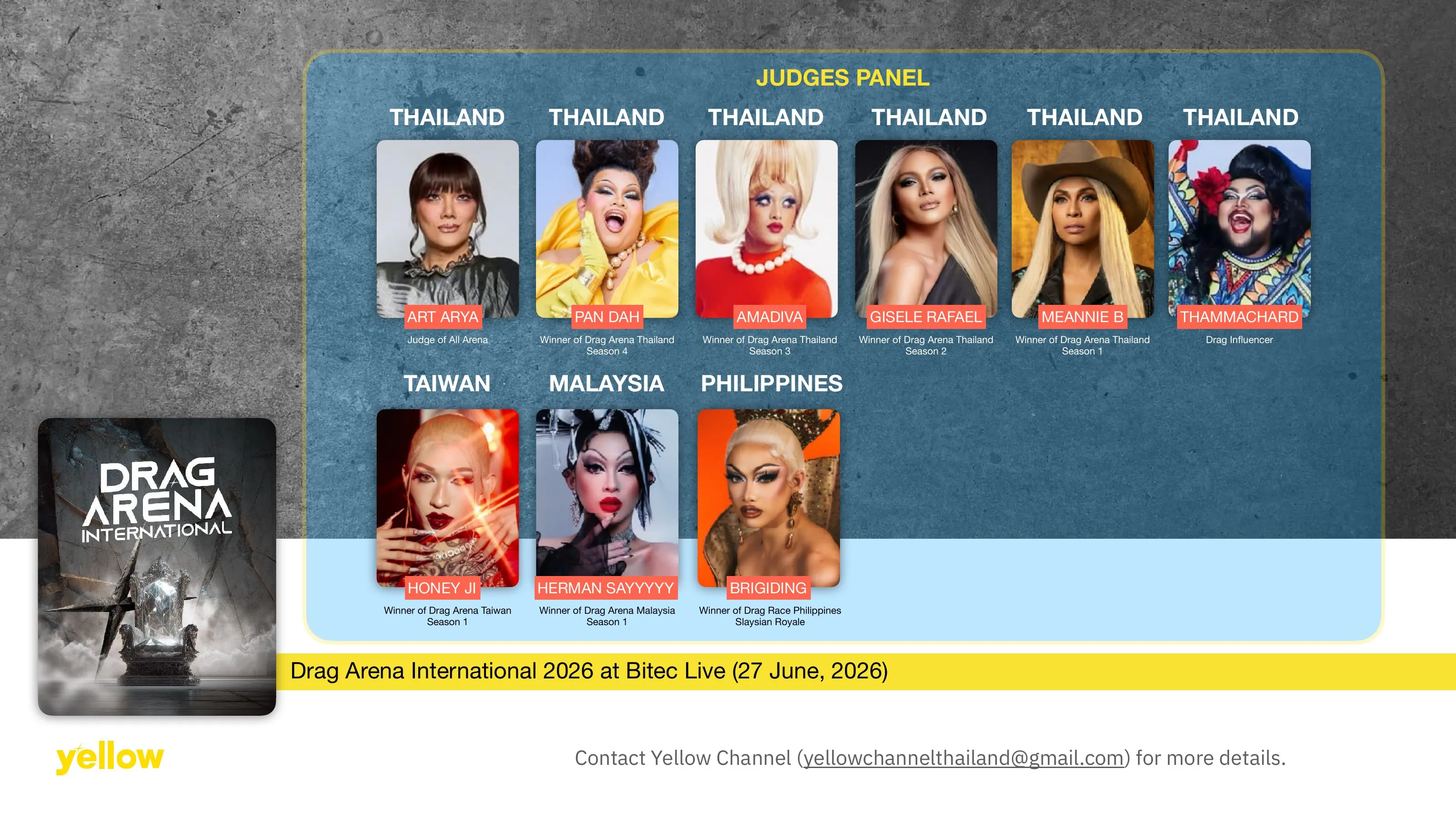 Drag Arena International 2026 — Judges Panel